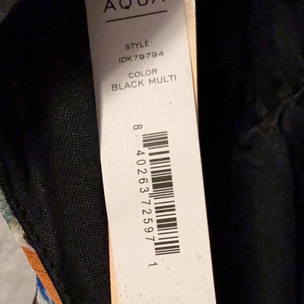 💥SALE💥New Aqua Bloomingdales Floral Chiffon Tiered Maxi Dress V Neck Ruffles M - Picture 8 of 13